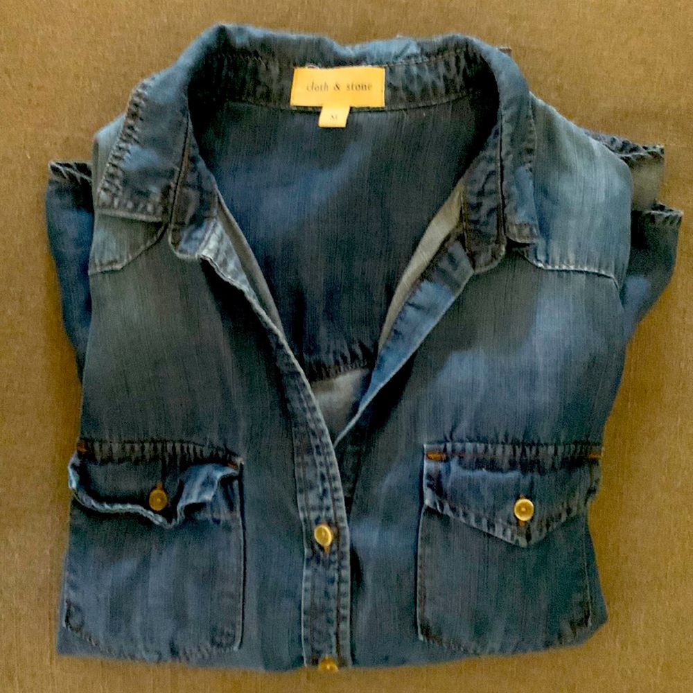 Cloth and stone size medium denim bottom down